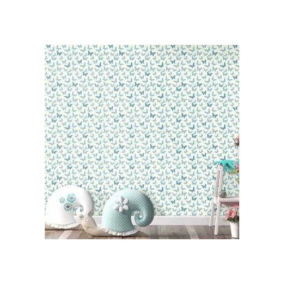 Papel de Parede Adesivo Borboleta Azul 131126447