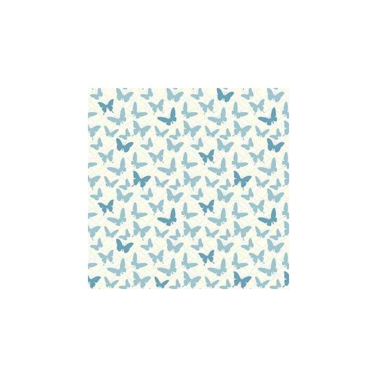 Papel de Parede Adesivo Borboleta Azul 131126447