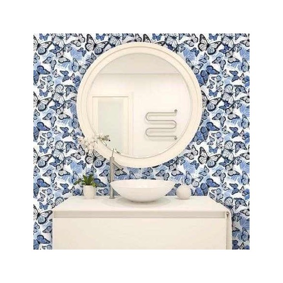 Papel de Parede Adesivo Borboleta Azul 302041562