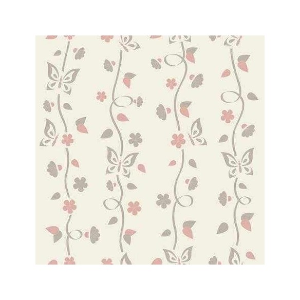 Papel de Parede Adesivo Borboleta Floral 208397080