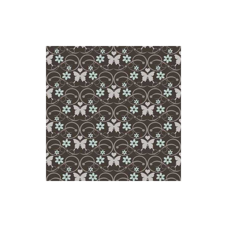 Papel de Parede Adesivo Borboleta Marrom 186438653