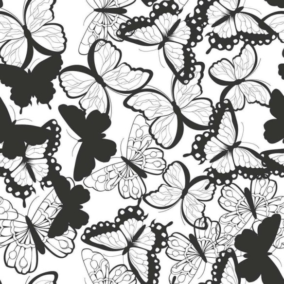 Papel de Parede Adesivo Borboleta N02226