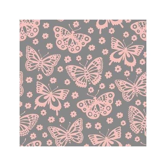 Papel de Parede Adesivo Borboleta Rosa 136012028