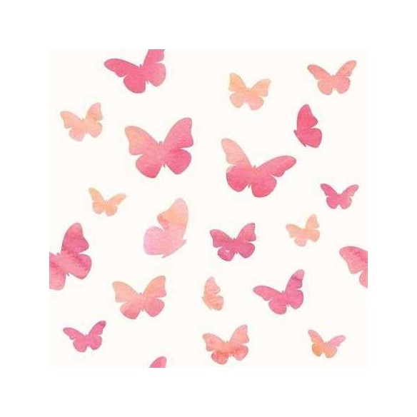 Papel de Parede Adesivo Borboleta Rosa 143846197