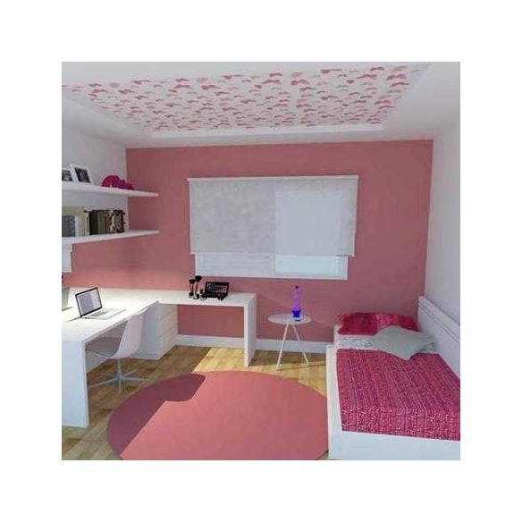 Papel de Parede Adesivo Borboleta Rosa 143846197