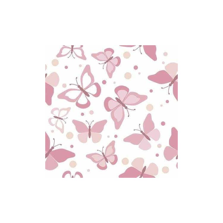 Papel de Parede Adesivo Borboleta Rosa 159025499
