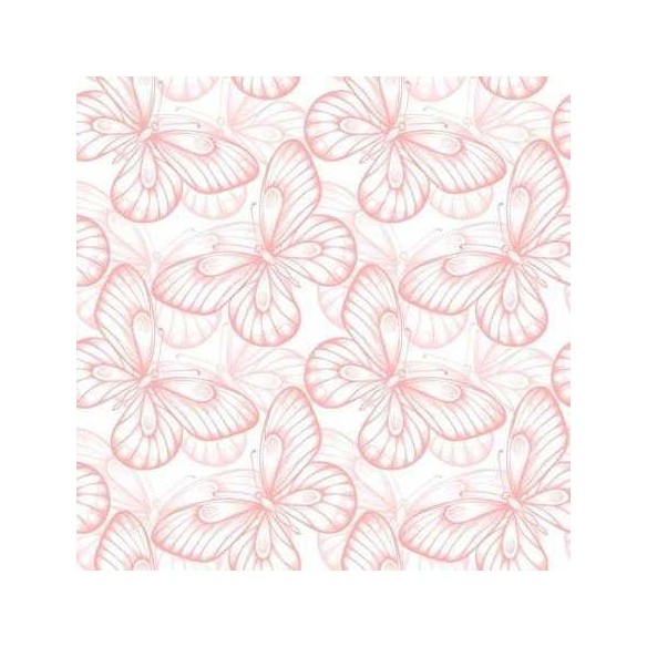 Papel de Parede Adesivo Borboleta Rosa 187159244