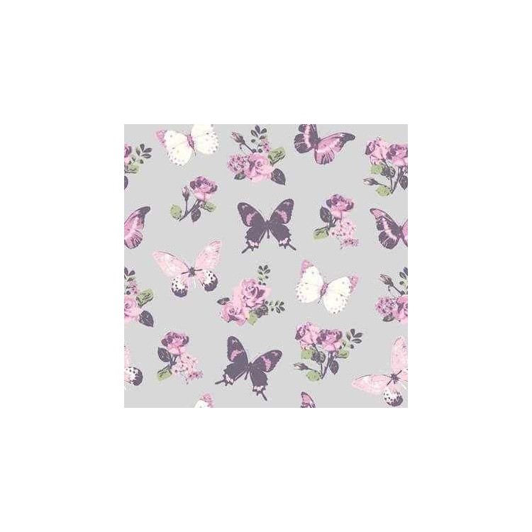 Papel de Parede Adesivo Borboleta Roxo 86083339