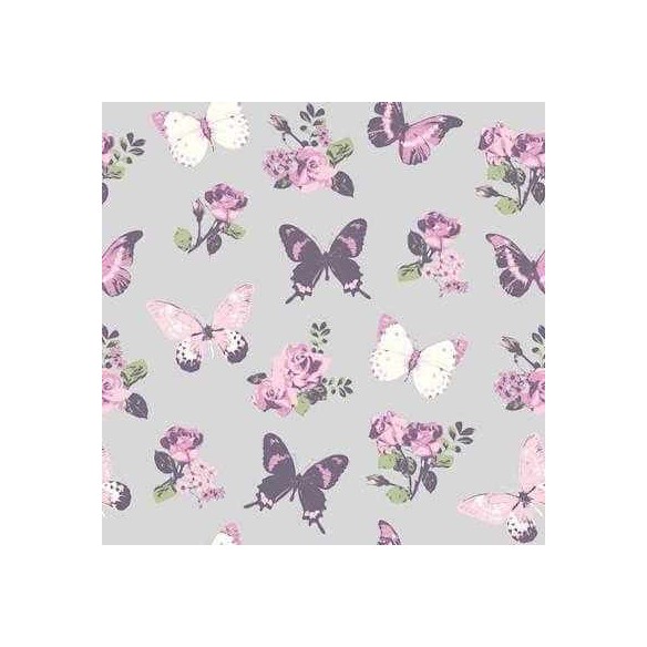 Papel de Parede Adesivo Borboleta Roxo 86083339