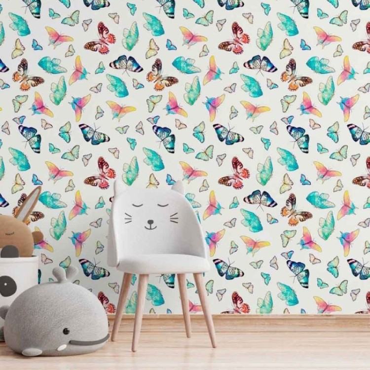 Papel de Parede Adesivo borboletas  N014203