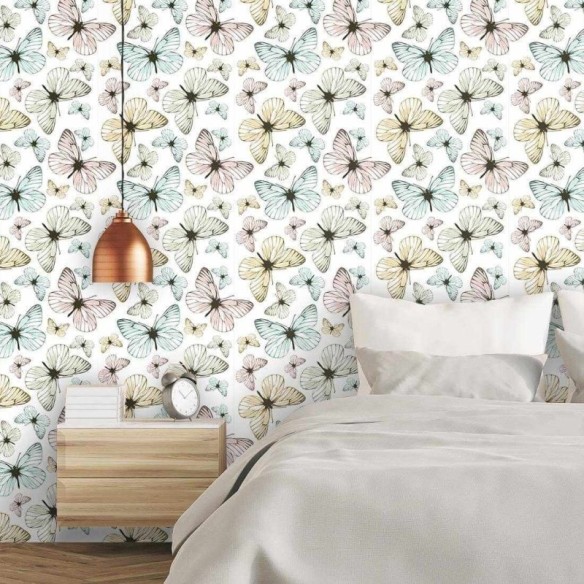Papel de Parede Adesivo Borboletas 352