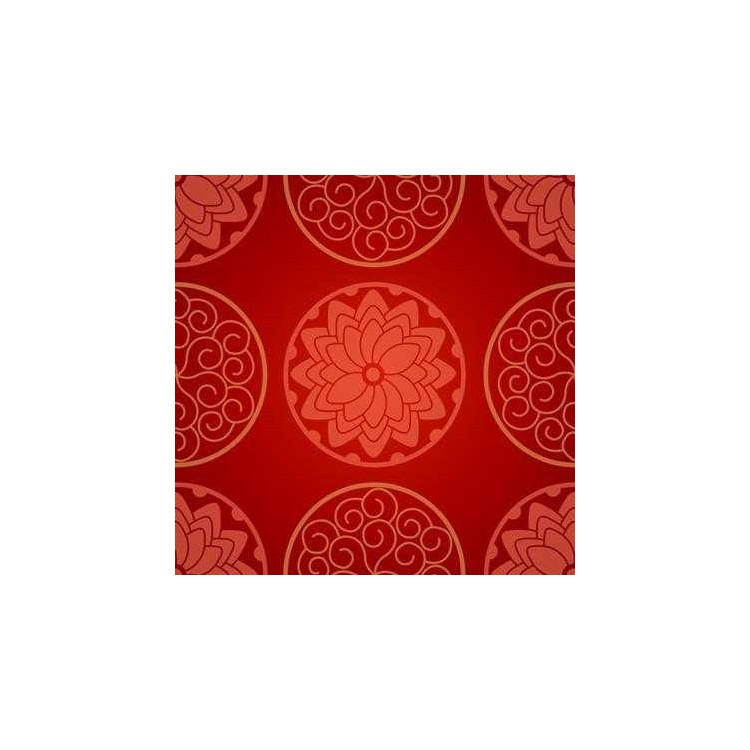 Papel de Parede Adesivo  Floral Vermelho 38