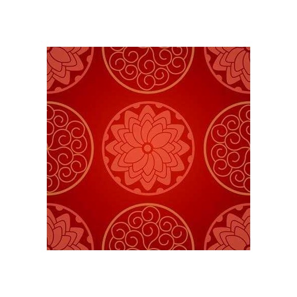 Papel de Parede Adesivo  Floral Vermelho 38
