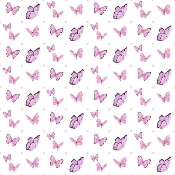 Papel de Parede Adesivo Borboletas Aquarela N010134