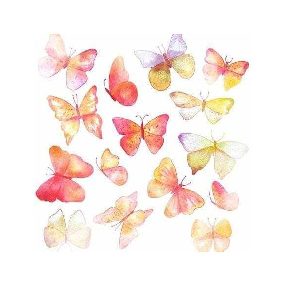 Papel de Parede Adesivo Borboletas Colorida 349599194