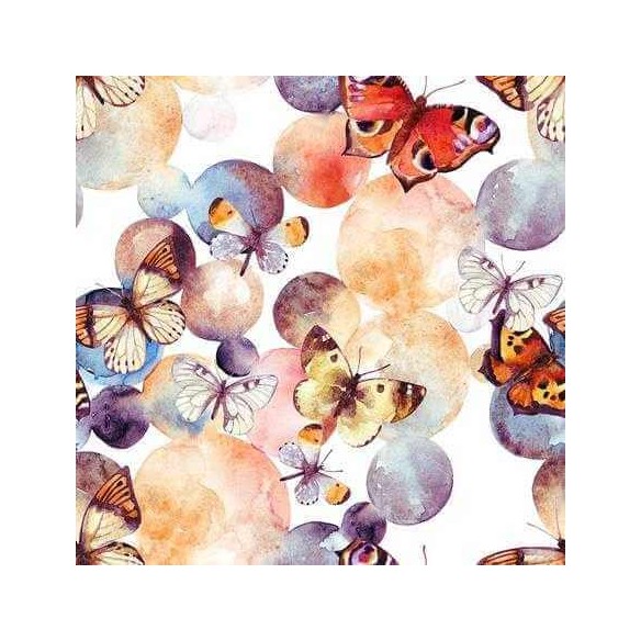 Papel de Parede Adesivo Borboletas Coloridas 371144204