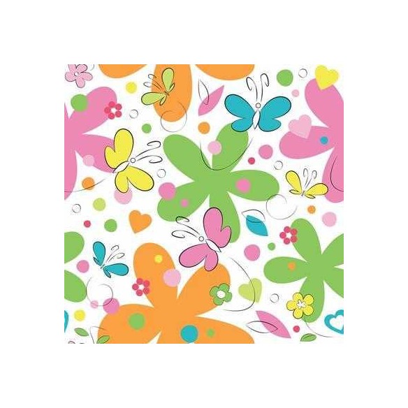 Papel de Parede Adesivo Borboletas Floral 160685135