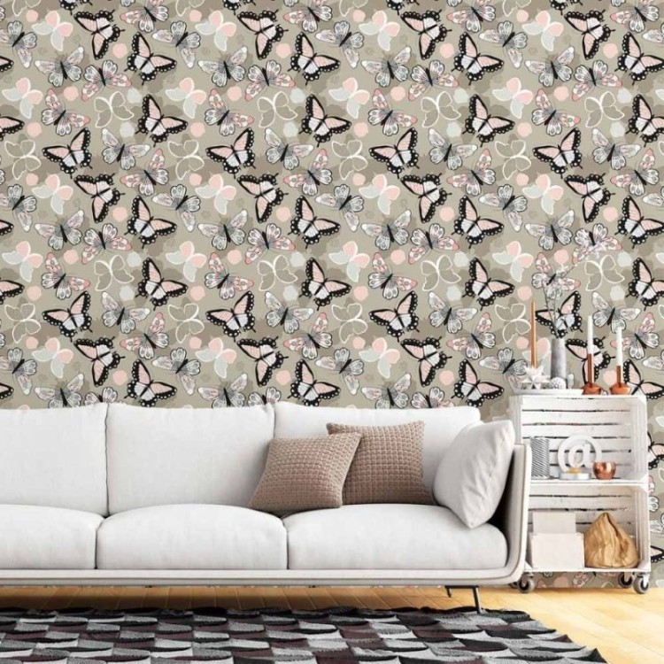 Papel de Parede Adesivo Borboletas N015135