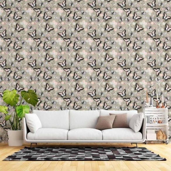 Papel de Parede Adesivo Borboletas N015135