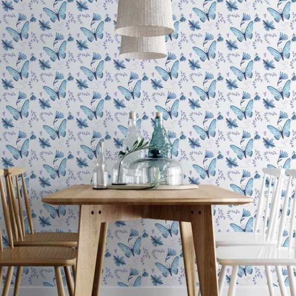 Papel de Parede Adesivo Borboletas N74350