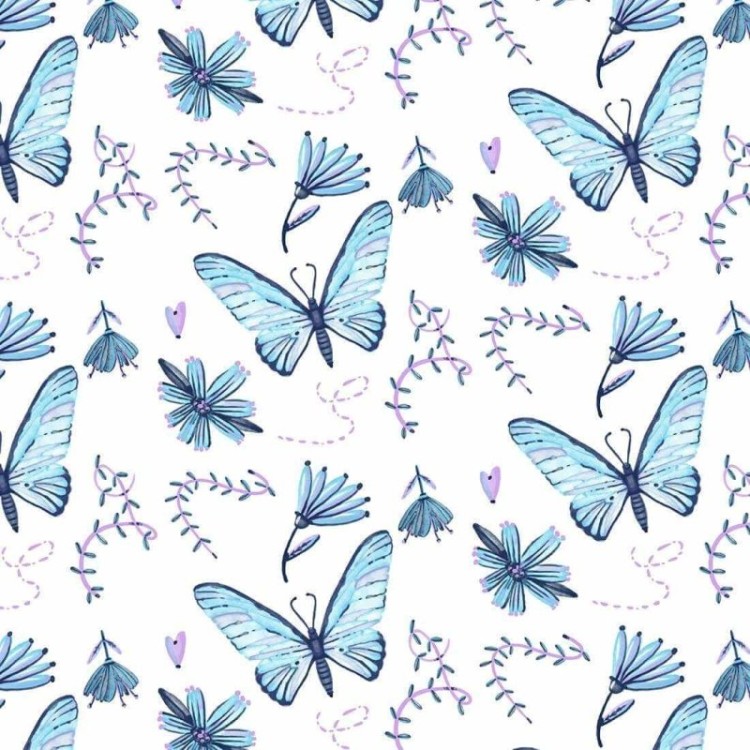 Papel de Parede Adesivo Borboletas N74350