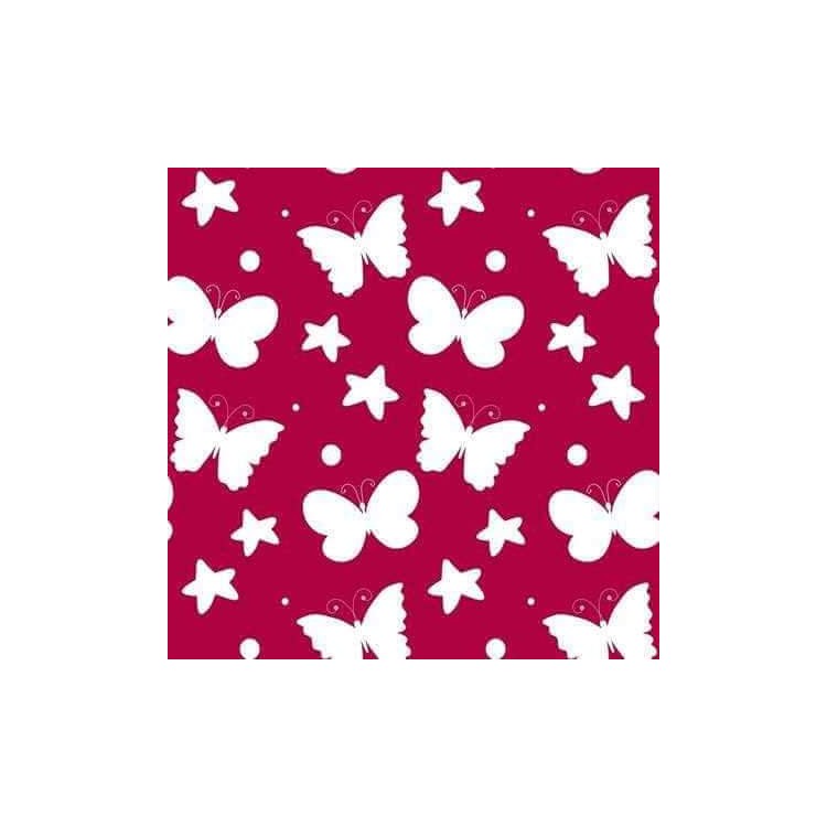 Papel de Parede Adesivo Borboletas Rosa 19