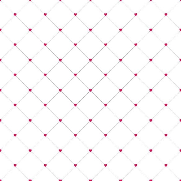 Papel de Parede Adesivo Botonê Branco e Vermelho N04024
