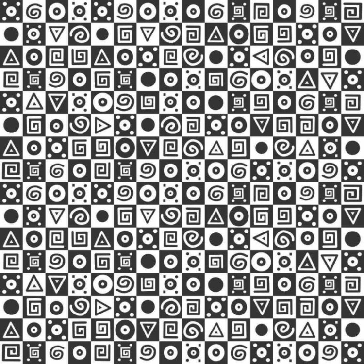 Papel de Parede Adesivo Branco e Preto 146772137