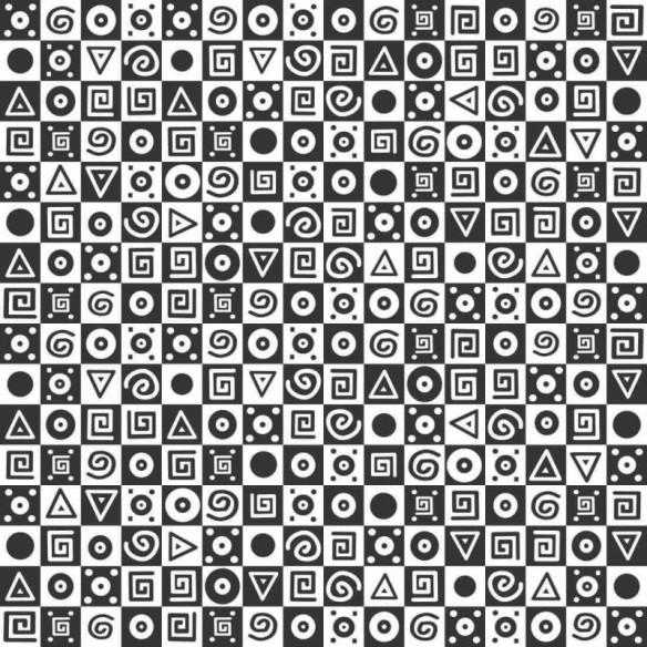 Papel de Parede Adesivo Branco e Preto 146772137