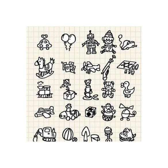 Papel de Parede Adesivo Brinquedos para Colorir 61584463