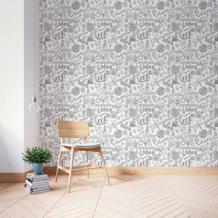 Papel de Parede Adesivo Business Colorir N014035