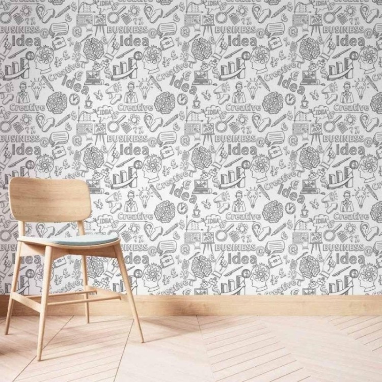 Papel de Parede Adesivo Business Colorir N014035