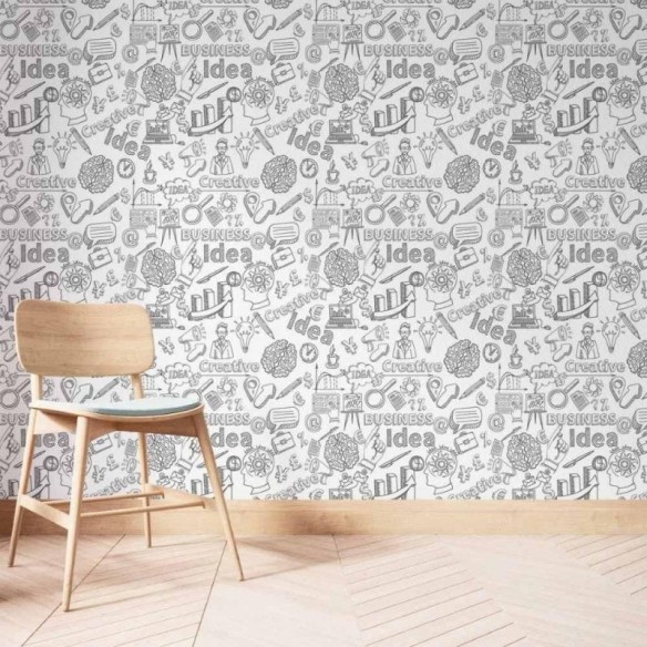 Papel de Parede Adesivo Business Colorir N014035