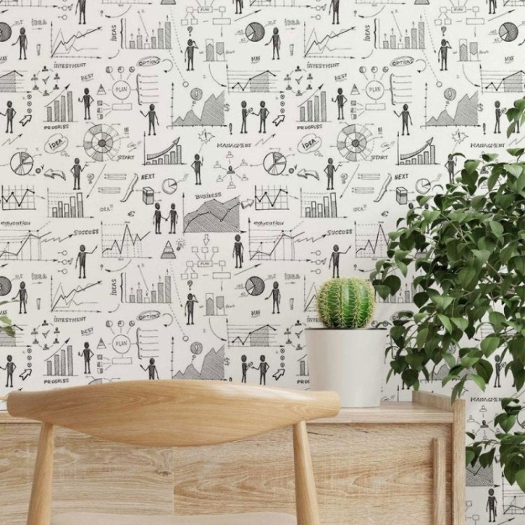 Papel de Parede Adesivo Bussiness N014130