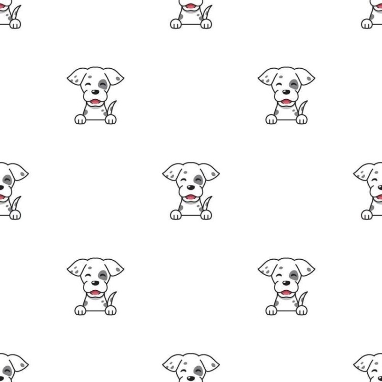 Papel de Parede Adesivo Cachorro Cartoon N08024