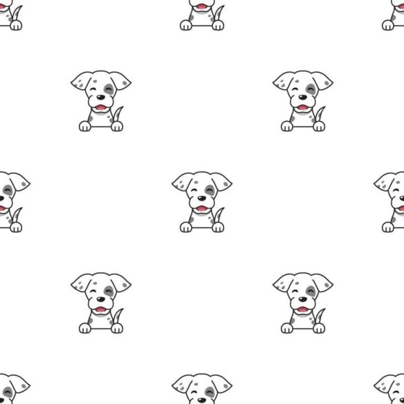 Papel de Parede Adesivo Cachorro Cartoon N08024