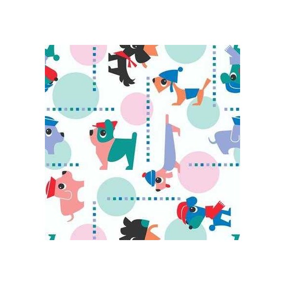 Papel de Parede Adesivo Cachorros 1127