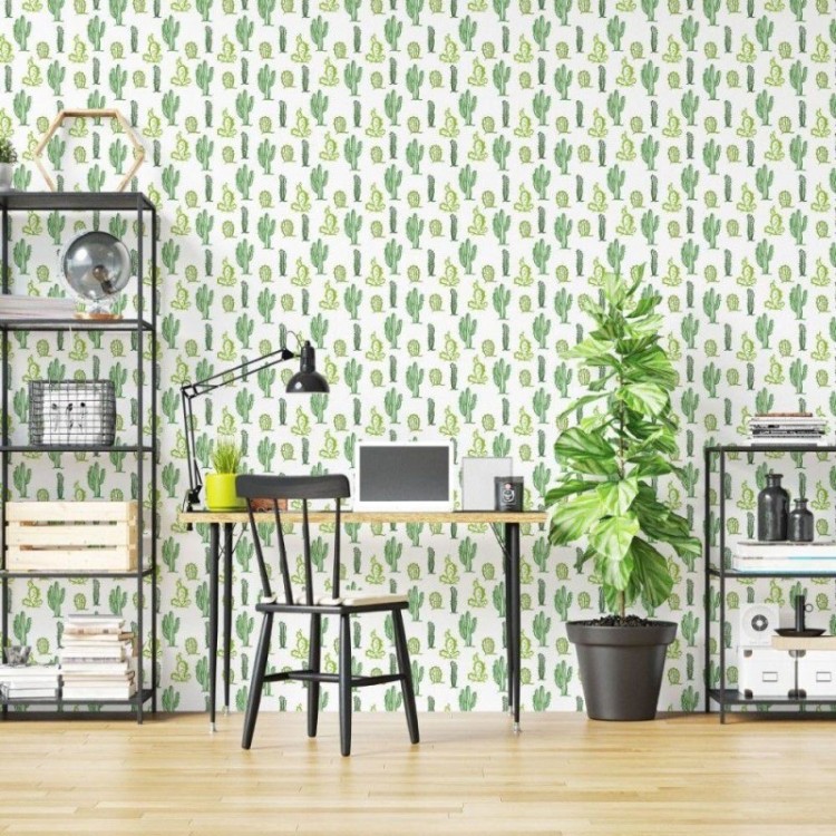 Papel de Parede Adesivo Cactos N019012