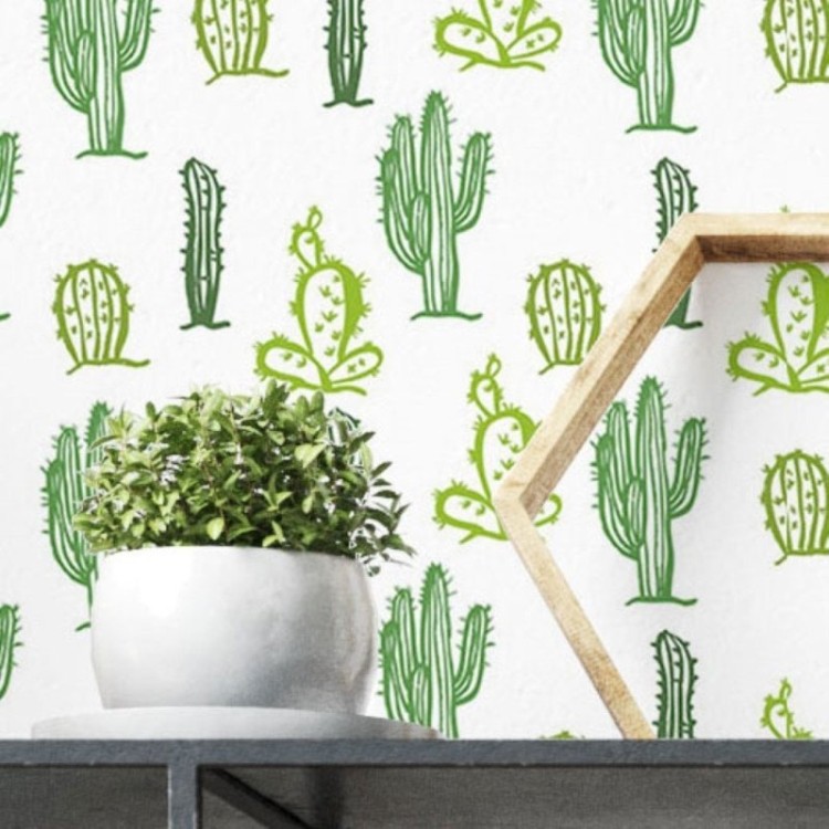 Papel de Parede Adesivo Cactos N019012