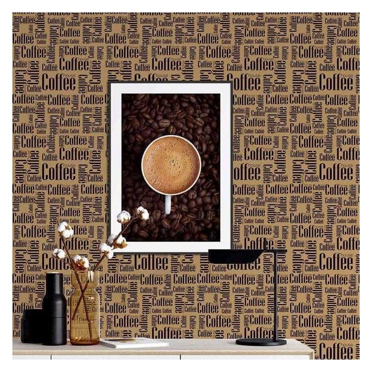Papel de Parede Adesivo Café 142411534