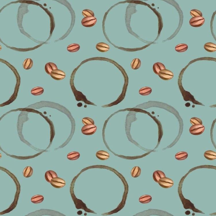 Papel de Parede Adesivo Café Artístico N03107