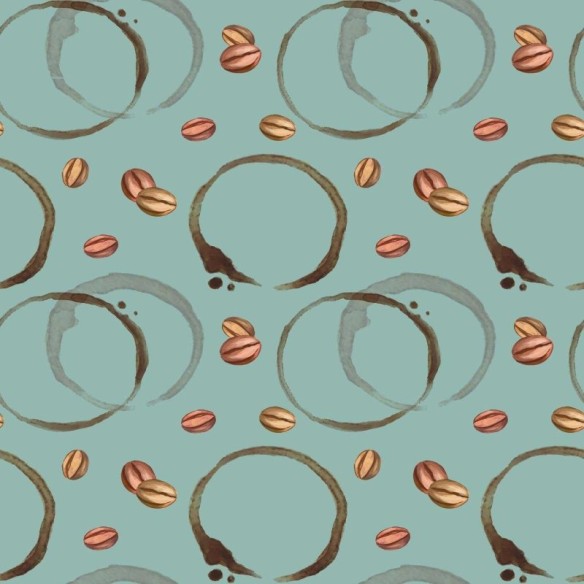 Papel de Parede Adesivo Café Artístico N03107