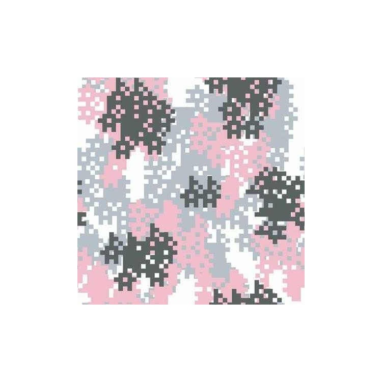 Papel de Parede Adesivo Camuflado Abstrato Rosa...