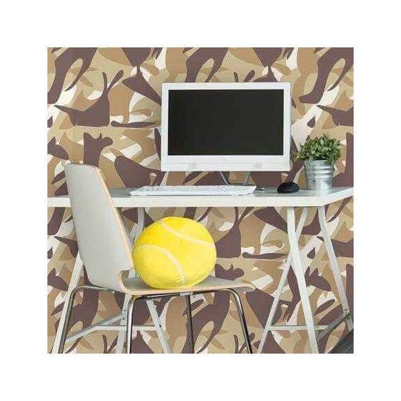 Papel de Parede Adesivo Camuflado Militar 27481