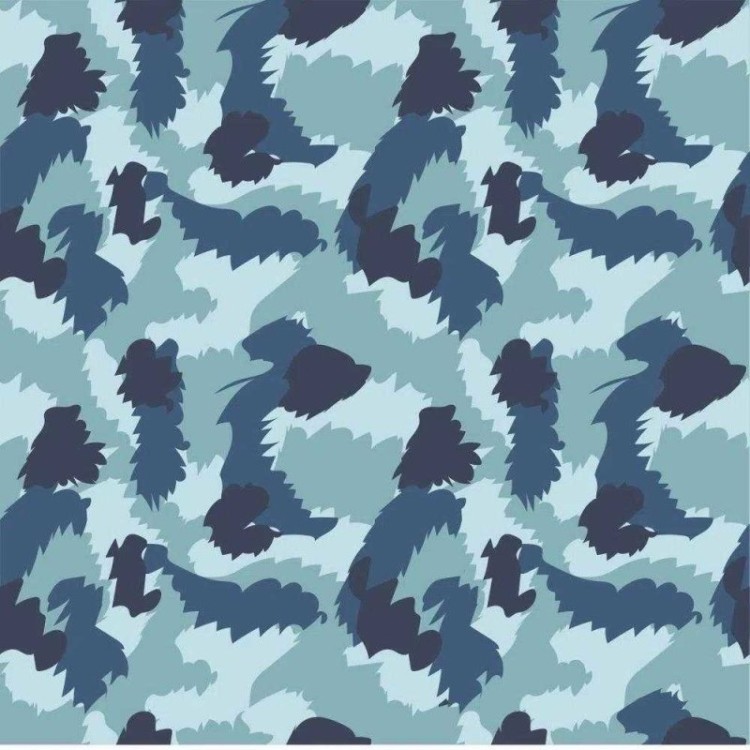 Papel de Parede Adesivo Camuflado Militar 52419