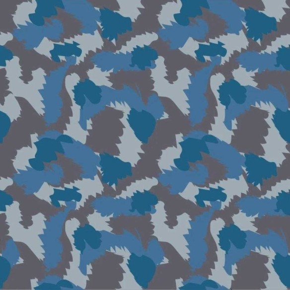 Papel de Parede Adesivo Camuflado Militar Azul 35641
