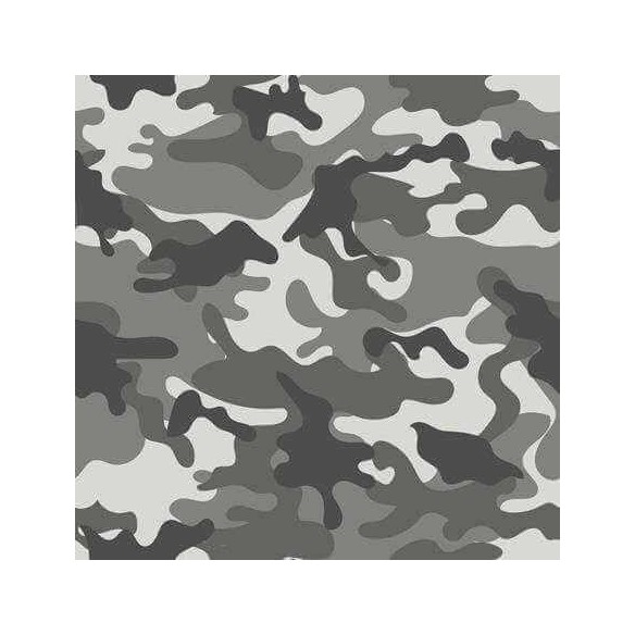 Papel de Parede Adesivo Camuflado Militar Cinza 24451