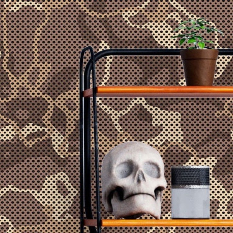 Papel de Parede Adesivo Camuflado Militar Jovem...