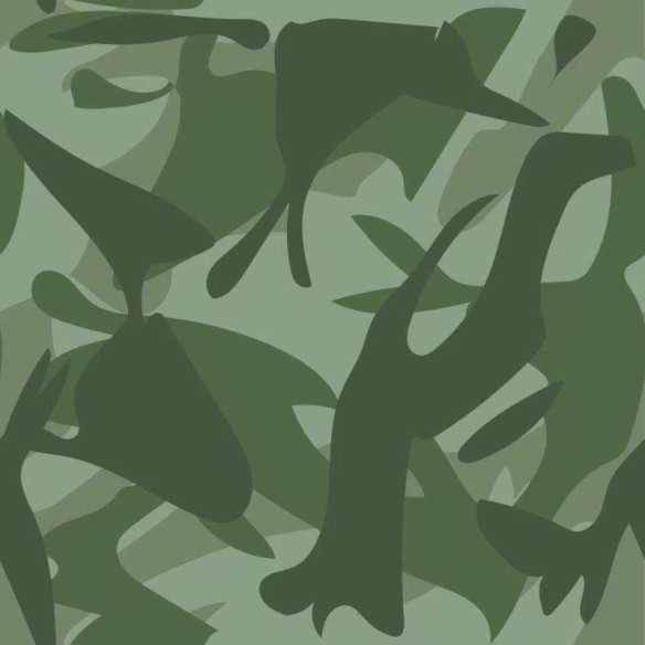 Papel de Parede Adesivo Camuflado Militar Verde 35412
