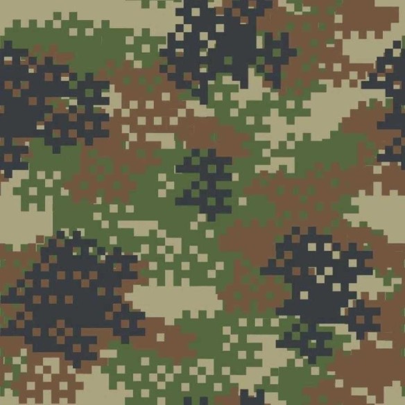 Papel de Parede Adesivo Camuflado Militar Verde 36471